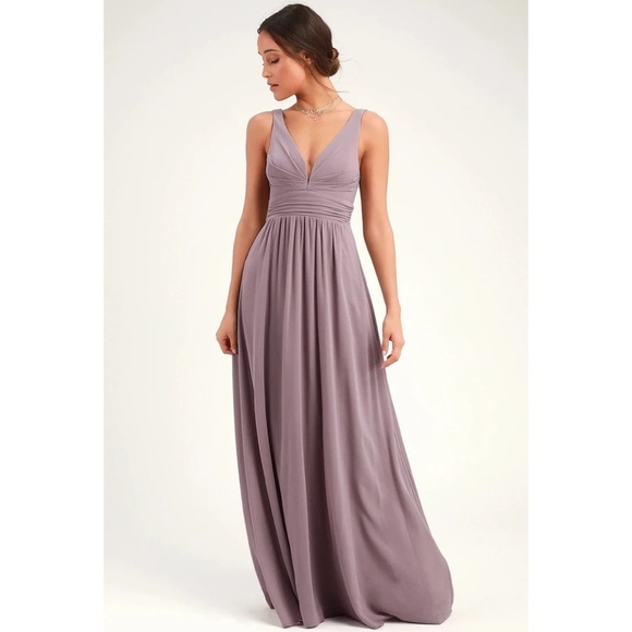 Lulus Dresses & Skirts - NWT Lulu’s Leading Role Taupe Maxi Dress